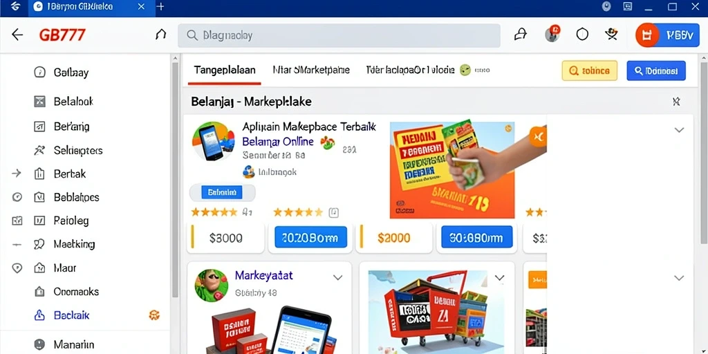 Tampilan antarmuka GB777 yang user-friendly dan menarik.