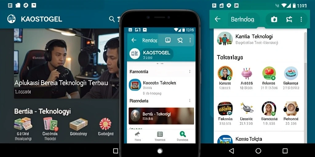 Antarmuka KAOSTOGEL yang modern dan fungsional