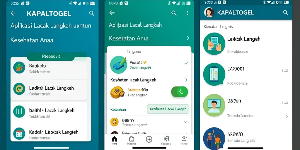 Tampilan antarmuka KAPALTOGEL yang sederhana dan fungsional.