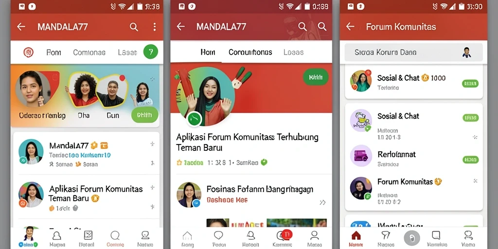 Antarmuka MANDALA77 menampilkan berbagai fitur Forum Komunitas yang menarik.