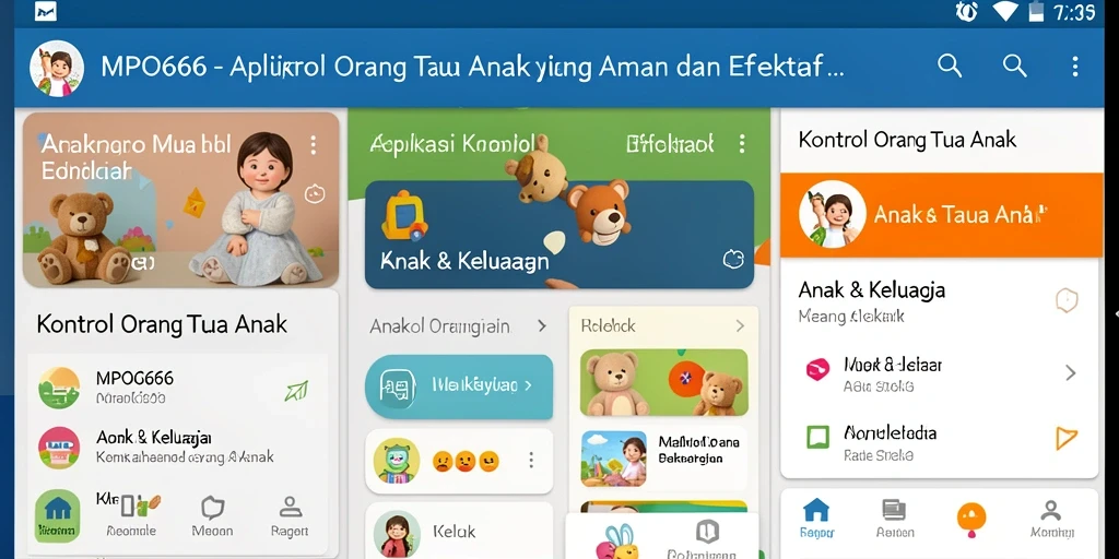 Antarmuka pengguna MPO666 dengan fitur kontrol orang tua yang intuitif.