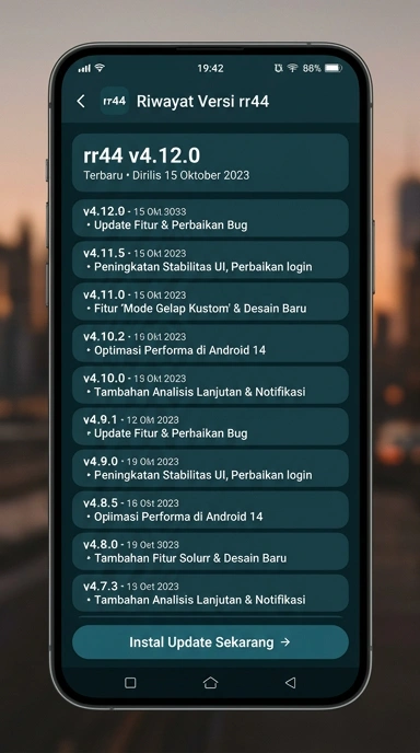 Riwayat Versi rr44 untuk Pengguna Android